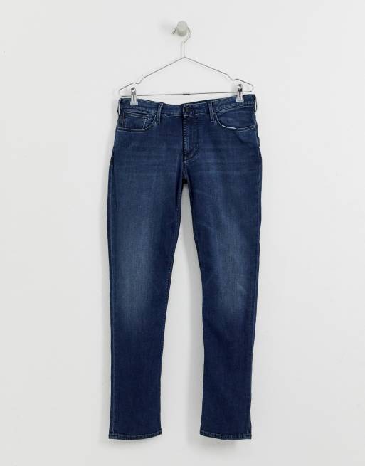 J06 medium lyse jeans med smal pasform fra Emporio Armani, 3 af 4