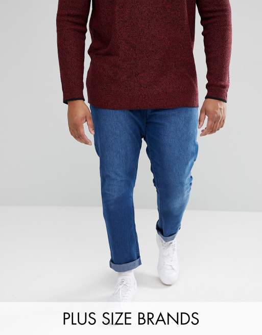 Jacamo – Schmale Jeans in Stone-Waschung