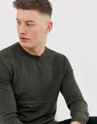 Jack and Jones premium crew neck knit-Navy Navy