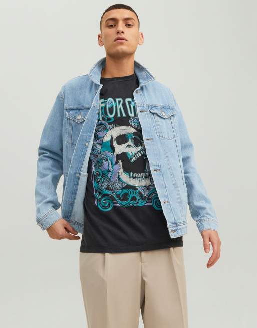 Jack & Jones - 023 - Blå denimjakke, 4 af 4