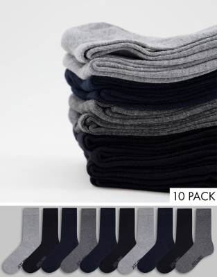 Jack & Jones Jack & Jones 10 pack socks in multi
