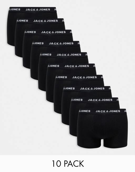 Hollister 5 pack contrast logo boxer briefs in black