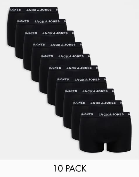 Jack & Jones – 10er Packung schwarze Unterhosen - view 1