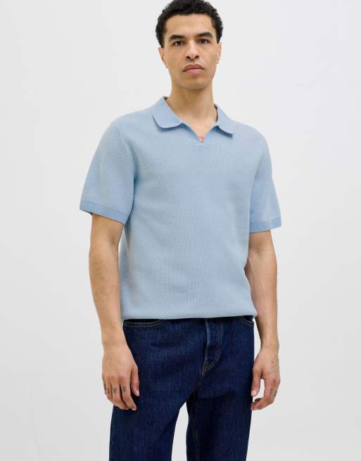 Jack & Jones 12273012 easton knit polo in navy