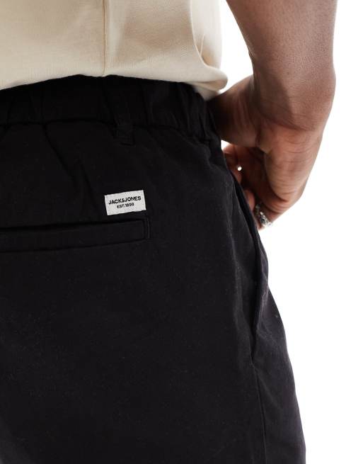 Jack & Jones 2 pack chino shorts in black and cream, 2 of 5