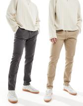 Selected Homme long sleeve linen mix shirt in white 