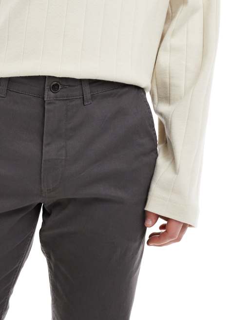 Jack & Jones 2 pack chinos in beige & dark grey