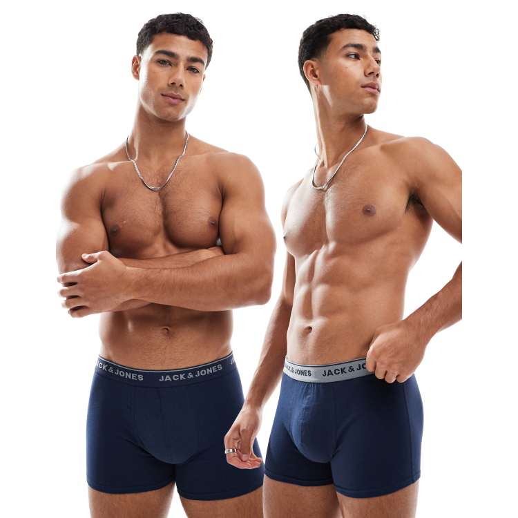 JACK & JONES Jacaruba: Pacco Da 3 Boxer In Morbido Cotone, Per Uomo, Vestibilità Comoda