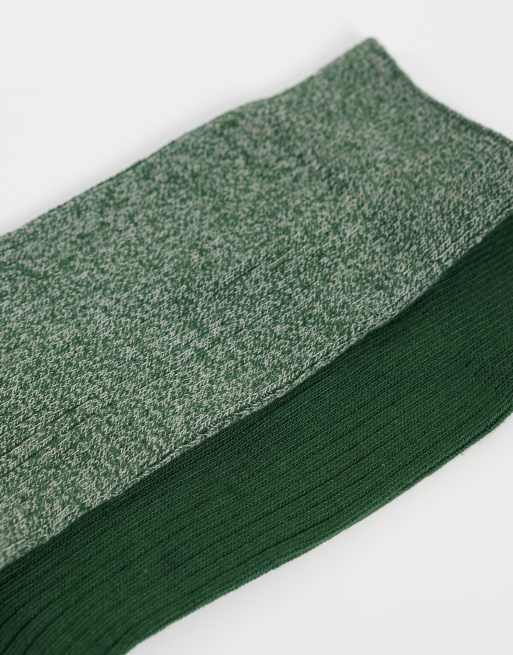 Jack & Jones 2 pack crew socks in green, 3 of 3