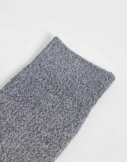 Jack & Jones 2 pack crew socks in grey and navy, 3 of 3