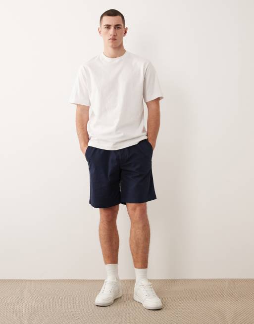 Jack & Jones 2 pack drawstring chino shorts in beige and navy, 2 of 5