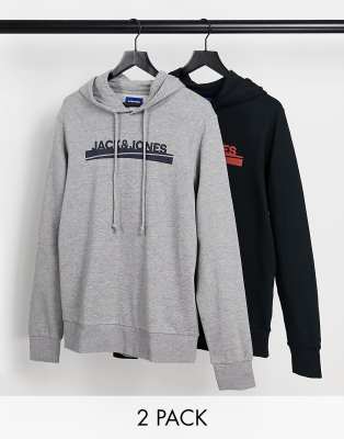 jack and jones 2 pack hoodies