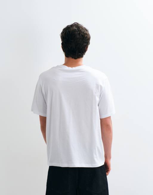 Jack & Jones 2 pack loose fit t-shirt in white, 5 of 5