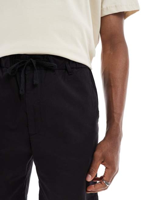 Jack & Jones 2 pack of chino shorts in black and cream, 4 of 5