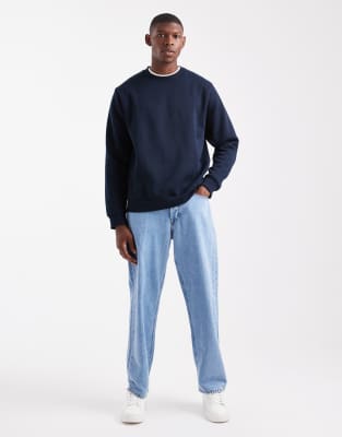 Jack & Jones 2 Pack Oversized Crew Neck Sweatshirt In Multi