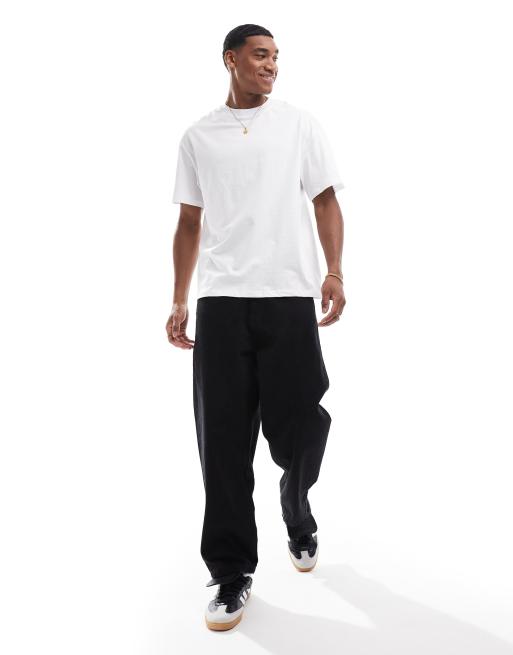 Jack & Jones 2 pack oversized t-shirt in white & black, 4 of 4