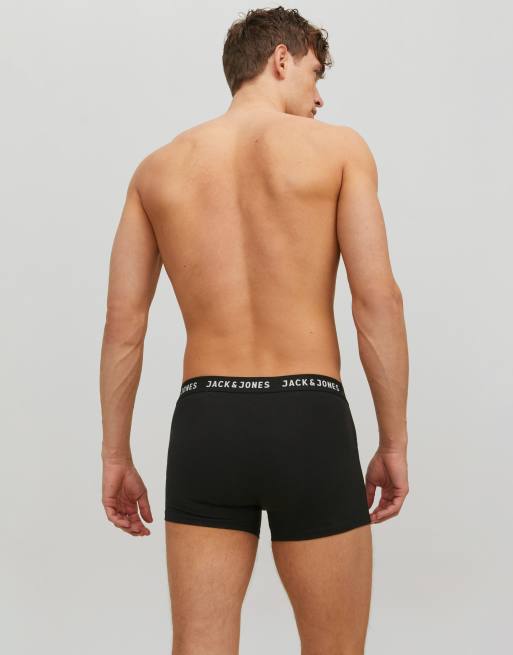 Jack & Jones 2 pack trunks in black , 4 of 4