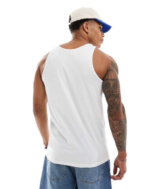 Jack & Jones 2 pack vest in white, 2 of 4