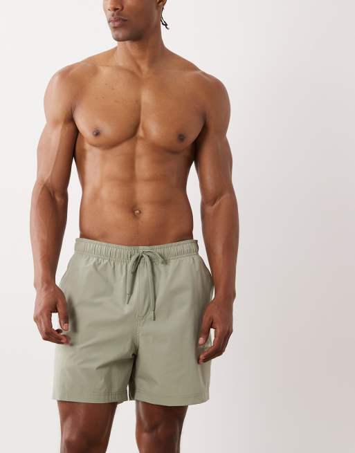 Jack & Jones – 2er-Pack Badeshorts in Beige und Schwarz, 2 von 5