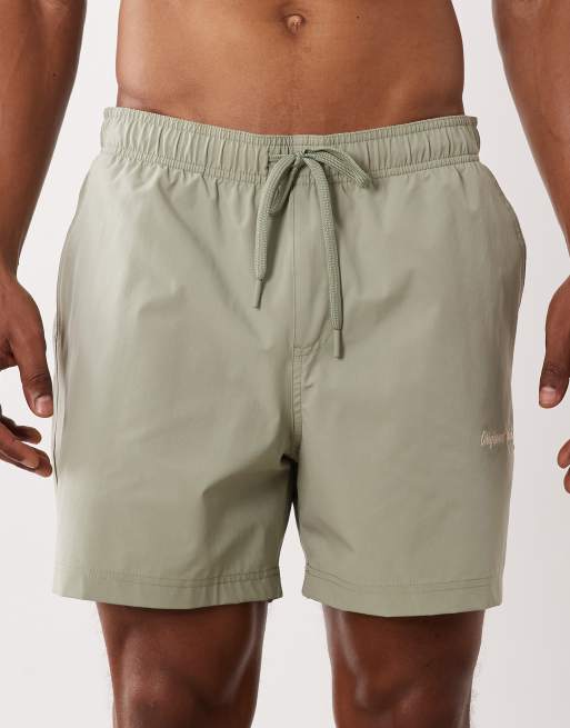 Jack & Jones – 2er-Pack Badeshorts in Beige und Schwarz, 4 von 5