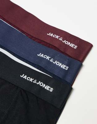 Jack & Jones 3 Pack Bamboo Briefs In Multi