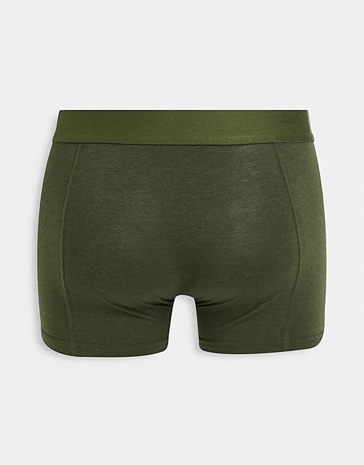  Underwear/Jack & Jones 3 pack bamboo fibre trunks black navy and khaki 