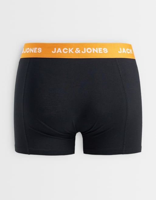 Jack & Jones 3 pack of boxers with contrast waistband in black, 3 of 3