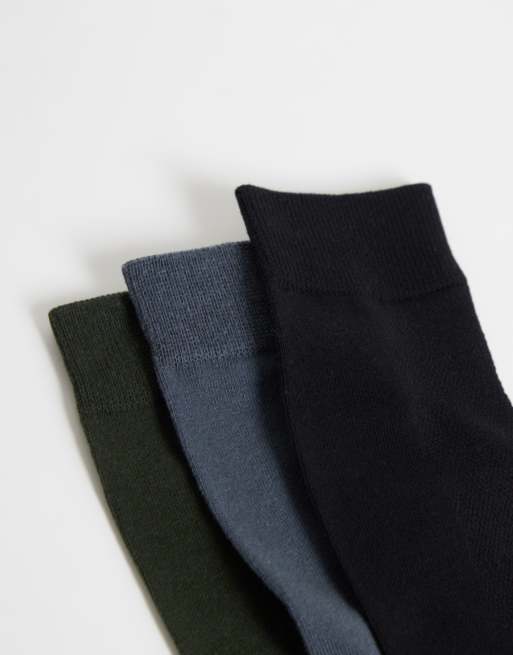 Jack & Jones 3 pack of socks in green, 2 of 3