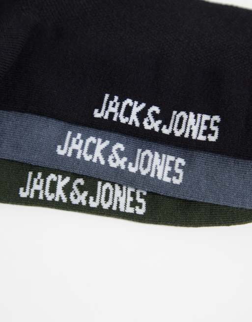 Jack & Jones 3 pack of socks in green, 3 of 3