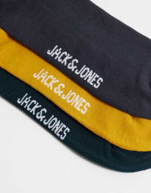 Jack & Jones 3 pack of socks in multi, 2 of 3