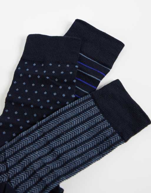 Jack & Jones 3 pack sock gift set in navy, 2 of 3