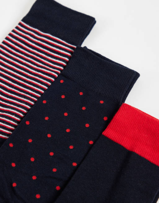 Jack & Jones 3 pack sock gift set in navy, 2 of 3
