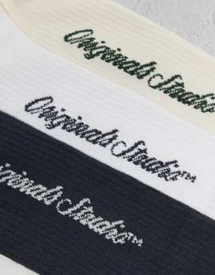 Jack & Jones 3 Pack Socks In Black