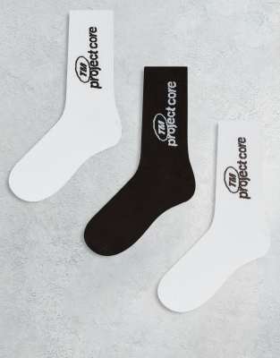 Jack & Jones 3 Pack Sport Socks In Multi