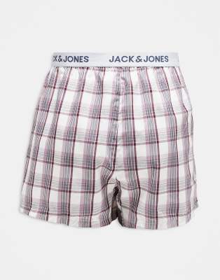 Jack & Jones 3 Pack Striped Boxers In Multi
