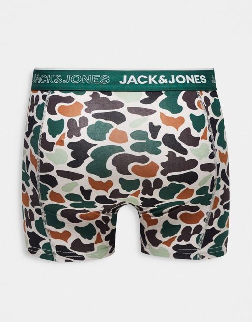ASOS Briefs 3 Pack With Camo Print in Green for Men