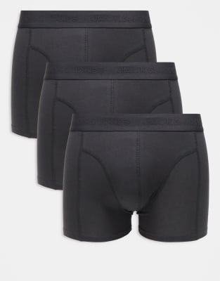 Jack & Jones 3 Pack Trunks In Blue