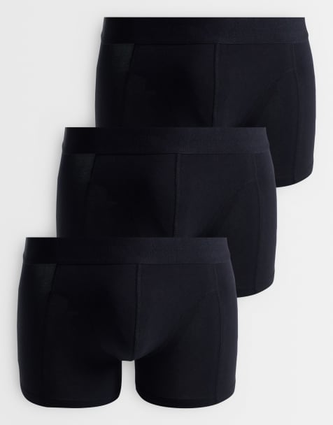 Jack & Jones 3 pack trunks in black - view 1