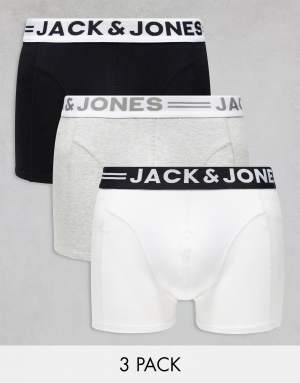 Jack & Jones 3 pack trunks in multi