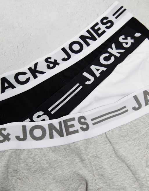 Jack & Jones 3 pack trunks in multi, 4 of 4