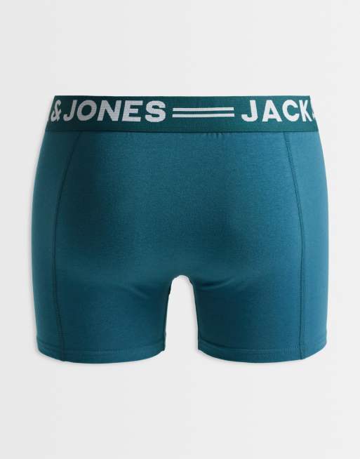 Jack & Jones 3-pack trunks with tonal waistband in black, 3 of 3