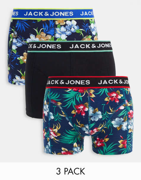 Jack & Jones 3 pakke underbukser i blomsterprint - view 1