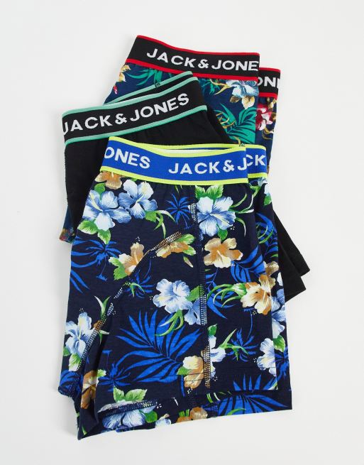 Jack & Jones – 3er-Pack geblümte Unterhosen, 3 von 4