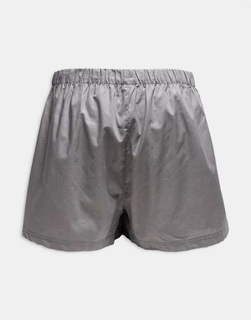 Jack & Jones – 3er-Pack gestreifte Web-Boxershorts in Grün, 2 von 3