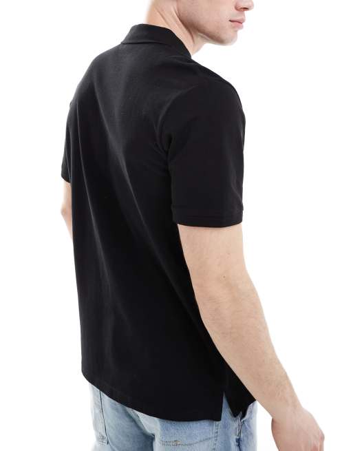 Jack & Jones – 3er-Pack Piqué-Poloshirts in Schwarz, Weiß und Marineblau , 4 von 4