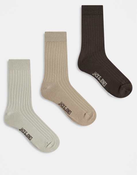 Jack & Jones – 3er-Pack Socken in neutralen Farben - view 1