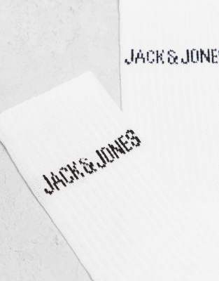 JACK & JONES 5 PACK RIBBED LOGO SOCKS