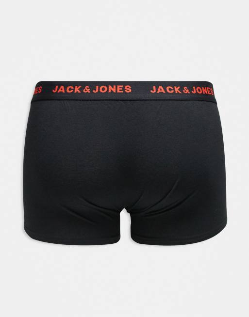 Jack & Jones 5 pack trunks in black, 2 of 3