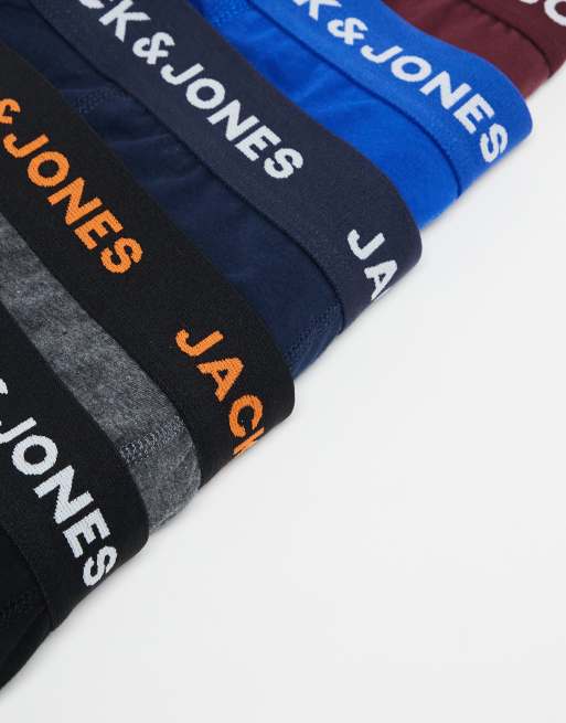 Jack & Jones 5 pack trunks in multi, 4 of 4