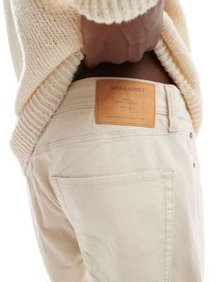 Jack & Jones 5 Pocket Chino Short In White